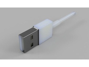 usb iphone male plug electronics 3d print model - Mito3D