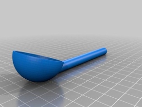my customized parametric measuring spoon 25tsp kitchen dining 3d print model - Mito3D