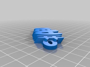 my customized iamburnystext name keyring allan organization 3d print model - Mito3D