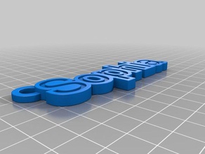 sophia nom de tag porte-clés des signes logos 3d print model - Mito3D