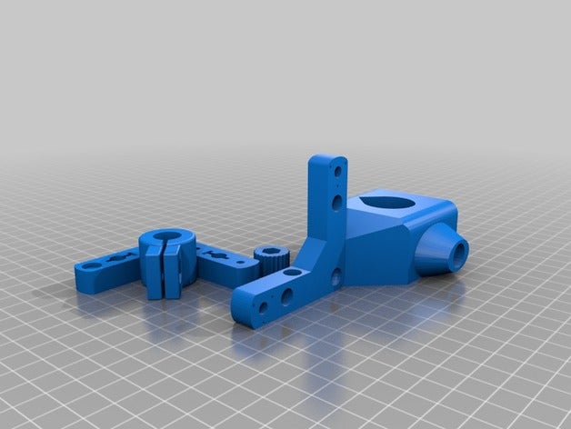 horizontal adjustable laser pointer rod holder 3d printing 3D print model - Mito3D