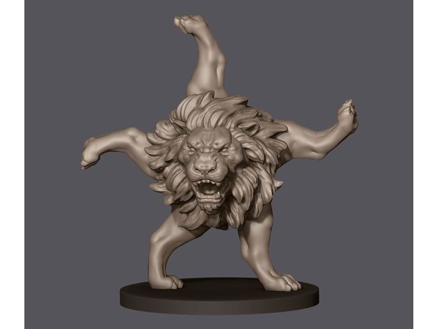 roving mauler creatures dnd dungeons dragons miniature monster rpg tabletop gaming 3D print model - Mito3D
