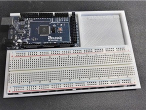 arduino mega2560 r3-project board - Elektronik mega 2560 Steckbrett breadboard-Halter elegoo starter kit 3d print model - Mito3D