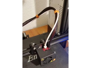 ender 3 bowden tube hotend cable clip 3d printer parts 3d print model - Mito3D