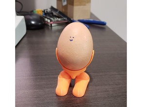 huevo pies modelo los robots articulados desayuno titular 3d print model - Mito3D