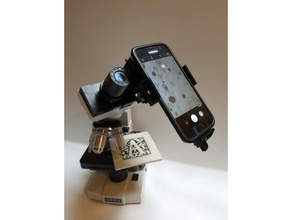 microscopio universale-telefono adattatore fotocamera di apprendimento android biologia montaggio videocamera ios fotografia scienza smartphone stl universale 3d print model - Mito3D