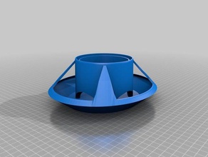 chicken feeder pvc 100mm food drink bowl 3d print model - Mito3D