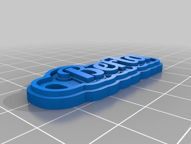 berta chaveiros personalizado 3D print model - Mito3D