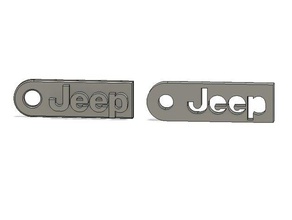 porte in chiave jeep art renegade porte-clef 3d print model - Mito3D