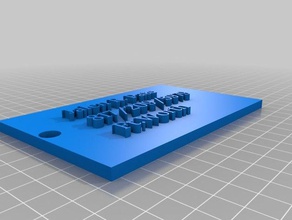 jalen pate luggage tag 3d printing 3d print model - Mito3D