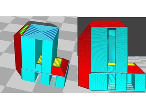 simple pva apoyo de la prueba 3d impresión pruebas calibración doble extrusión 3d print model - Mito3D