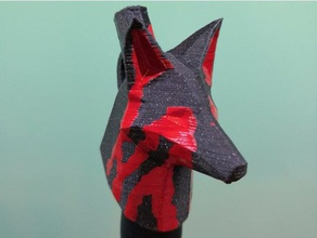 fox head narguilé de l'embout buccal art 3dprintable 3dprinting la fumée le tabagisme 3d print model - Mito3D