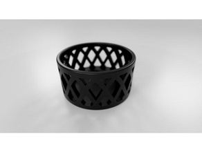 small candle holder containers 3d printed printer printing black candleholder candles custom design mini miniature quick print 3d print model - Mito3D