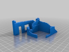 ruínas de edifícios 15mm wargaming estruturas 3d print model - Mito3D