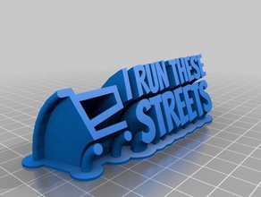 run these streets office customized 3d print model - Mito3D