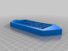 etiqueta de bagagem ac 3d impressão 3d print model - Mito3D