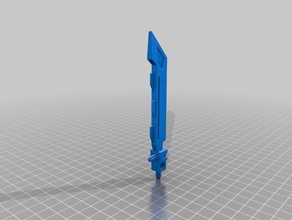 nuiblades batahu de la construcción los juguetes animada bionicle personalizado espada 3d print model - Mito3D