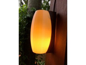 lámpara de pared ovalado decoración la luz 3d print model - Mito3D