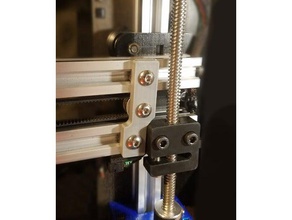makerfarm i3v x-Achse Umlenkrolle-Platte delrin-Mutter blockieren 3d Drucker Teile Leitspindel prusa 3d print model - Mito3D