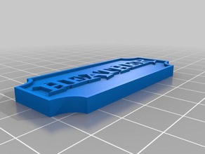heather-targa di identificazione arredamento personalizzato 3d print model - Mito3D