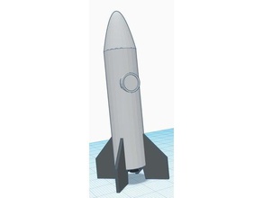 simple cohete modelos 3d print model - Mito3D