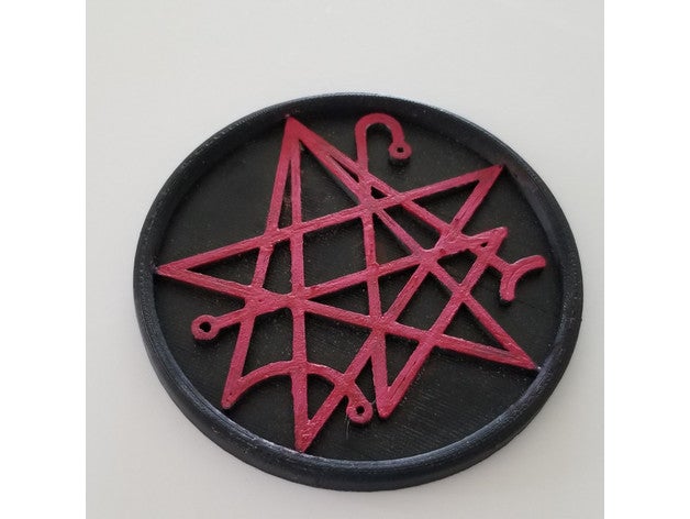 necronomicon símbolo de montanha russa a cozinha jantar utensílios lovecraft nerd 3D print model - Mito3D