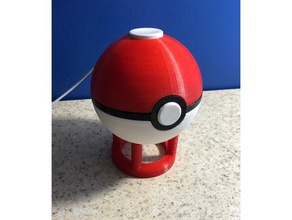 apple watch charger pokeball 3d printing stand pokemon go 3d print model - Mito3D