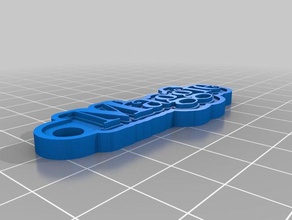 maggie blau Schlüsselanhänger angepasst 3d print model - Mito3D