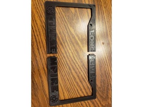 empire license plate frame automotive 3d print model - Mito3D
