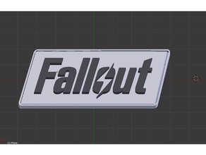 fallout logo heykeller 3d print model - Mito3D