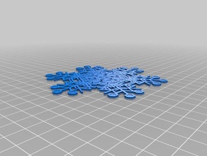 jonathan birthday snowflake machine interactive art customized 3d print model - Mito3D