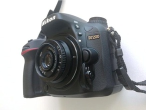 industar 50mm f35 lens nikon infinity macro modification camera 3d print model - Mito3D