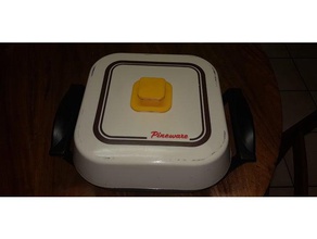 lid handle electric frying pan kitchen dining fryingpan 3d print model - Mito3D