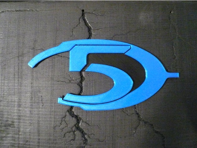 halo 5 logo i segni loghi 3D print model - Mito3D