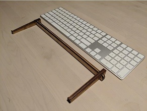 apple magic keyboard-Ständer numerisch computer 3d print model - Mito3D