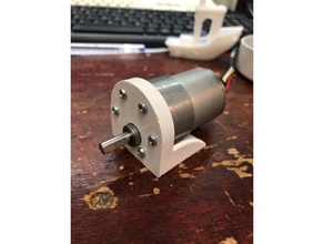 geared motor mount robotics 3d print model - Mito3D