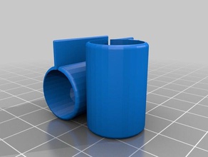 il mio personalizzati croce tubo di supporto parti 3d print model - Mito3D