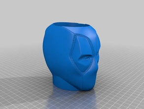 deadpool stubby holder containers 3d print model - Mito3D