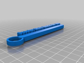 my customized nametag bar3 keychains 3d print model - Mito3D