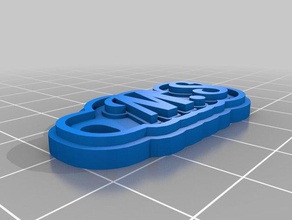 mona sumbol i portachiavi personalizzato 3d print model - Mito3D