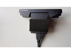 creative senz3d akıllı kelepçe adaptör blasterx kamera 3d 3d print model - Mito3D