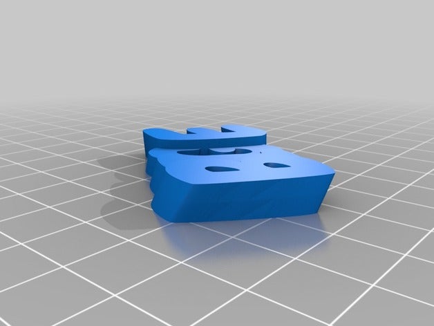 bige Anahtarlık özelleştirilmiş 3D print model - Mito3D