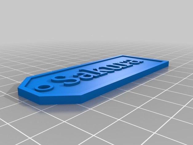 mi personalizados personalizado sakura signos logotipos 3D print model - Mito3D