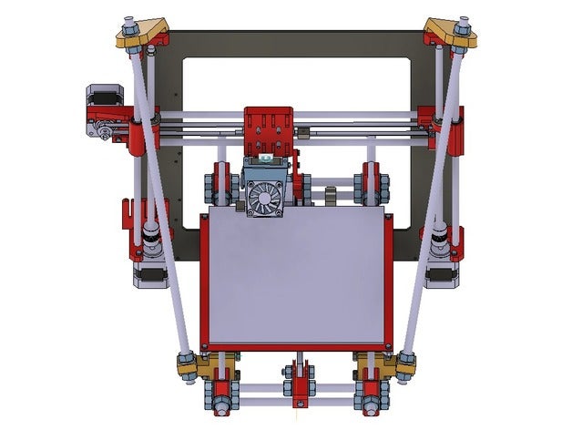 prusa i3 rework reinforcement 3d printer parts 3D print model - Mito3D