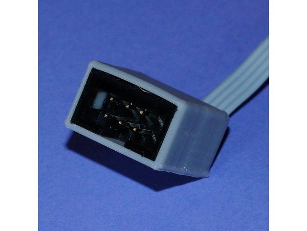 Gehäuse Stecker 6-pin-header Elektronik 3D print model - Mito3D
