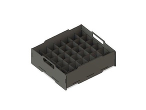 lasercut stackable box dividers organization 3d print model - Mito3D