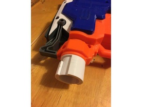 nerf hyperfire barril attachmentworks hobby blaster gun mod 3d print model - Mito3D