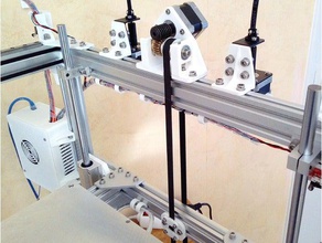 lit palan imprimante 3d d-bot de noyau xy version 2 pièces la ceinture tendeur courroie 3d print model - Mito3D