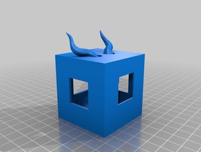 demônio caixa 3d impressão diabo coisa brinquedo preso 3d print model - Mito3D