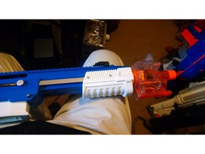 ceda n-strike barril de apego juguete juego accesorios jet blaster nerf 3d print model - Mito3D